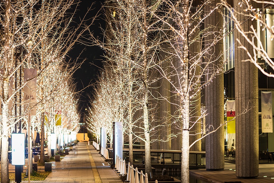 グランフロント大阪シャンパンゴールドイルミネーション | Osaka Metro