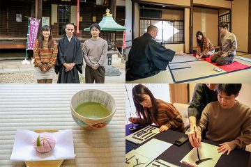 与大阪・如愿寺的副住持・来自俄罗斯的沃尔科格诺夫先生一起拍照留念