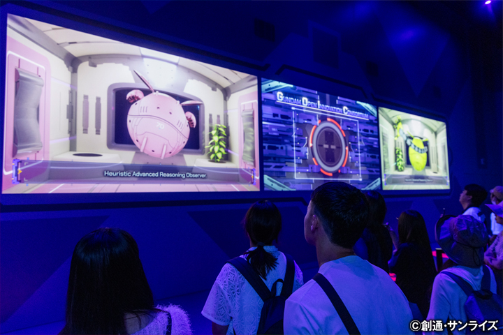 「GUNDAM NEXT FUTURE PAVILION」館內