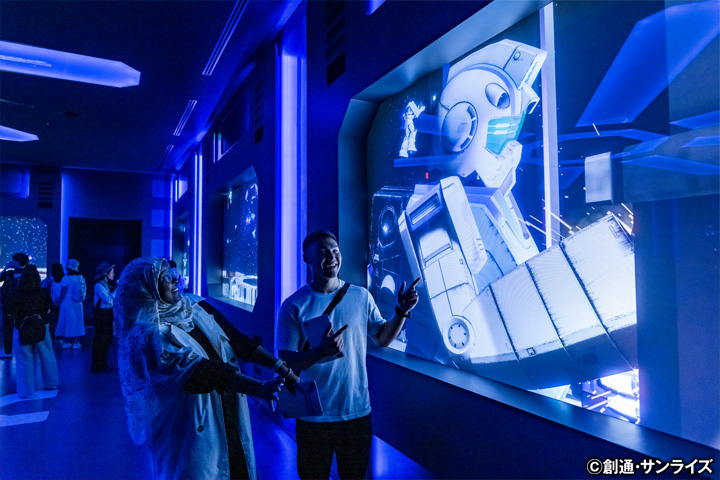 「GUNDAM NEXT FUTURE PAVILION」館內 太空站「Star Jaburo」