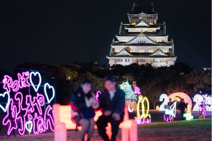 Osaka-Castle-Illuminage01