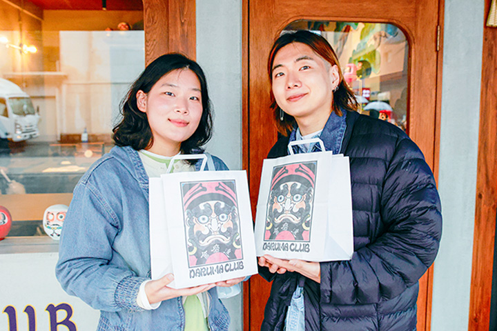 DARUMA CLUB的包裝紙袋