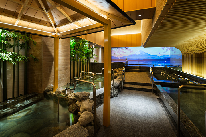 うめきた温泉 蓮 Wellbeing Parkの大浴場