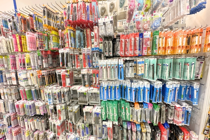 Japanese stationery at DAISO Shinsaibashi