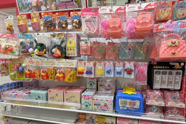 Toy section at DAISO Shinsaibashi 