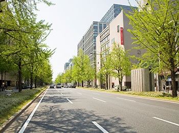 御堂筋の道路